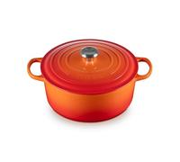 Le Creuset Signature Enamelled Cast Iron Round Casserole Dish With Lid, 28 cm, 6.7 Litre, Volcanic, 21177280902430