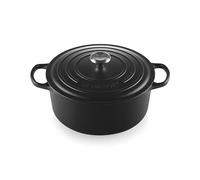 Le Creuset Signature Satin Black Cast Iron 28cm Round Casserole