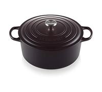 Le Creuset Signature Enamelled Cast Iron Round Casserole Dish With Lid, 30 cm, 8.1 Litres, Matte Black, 21177300000430