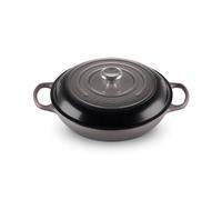 Le Creuset Signature Enamelled Cast Iron Shallow Casserole Dish With Lid, 30 cm, 3.5 Litres, Flint, 21180304442430