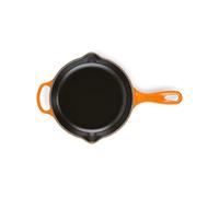 Le Creuset Signature Enamelled Cast Iron Skillet Frying Pan With Helper Handle and Two Pouring Lips, 20 cm, Volcanic, 20182200900422