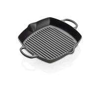 LE CREUSET Signature Enamelled Cast Iron Square Griddle Pan with 2 Handles 30cm Matte Black, 20200300000422