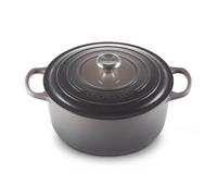 Le Creuset Casserole Dish Signature – Enamelled Cast Iron with Lid, 28 cm, 6.7 L, Flint