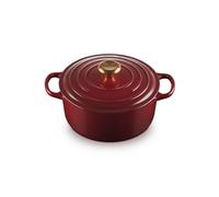Le Creuset Signature Garnet Cast Iron 24cm Round Casserole