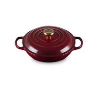 Le Creuset Signature Garnet Cast Iron 26cm Shallow Casserole
