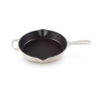 Le Creuset Signature Meringue Cast Iron 26cm Deep Skillet with Metal Handle
