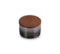 Le Creuset Signature Salt Cellar and Storage Canister with Wood Lid, 16 oz., Oyster