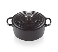 Le Creuset Signature Satin Black Cast Iron 28cm Round Casserole