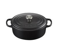Le Creuset Signature Satin Black Cast Iron 29cm Oval Casserole