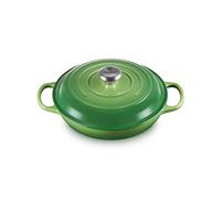 LE CREUSET Signature Sh Casserole/braiser 26cm Bamboo Green SS Knob