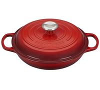 Le Creuset 26cm Cast Iron Shallow Casserole Dish Cerise