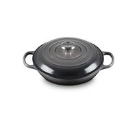 LE CREUSET Signature Sh.Casserole/braiser 26cm Flint SS Knob