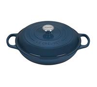 LE CREUSET Signature Sh.Casserole/braiser 30cm Deep Teal SS Knob