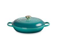 Le Creuset Signature shallow casserole 3.5 l Bleu Riviera