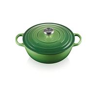 Le Creuset Signature Enamelled Cast Iron La Marmite Casserole Dish with Lid, 26 cm, 4.1 Litre, Bamboo, 21114264080430