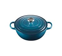 LE CREUSET Signature Soup Pot 26cm Deep Teal SS Knob