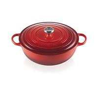 LE CREUSET Signature Soup Pot 32cm Cerise SS Knob