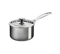 Le Creuset Signature Stainless Steel Saucepan with Lid, 3-Ply, Ø 16 cm, 1.9 L