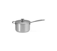 Le Creuset Signature Stainless Steel 20cm Saucepan with Lid and Helper Handle