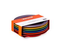 Le Creuset Signature stoneware breakfast plate 6-piece set Rainbow