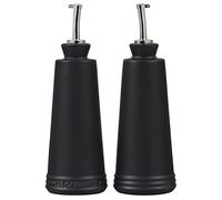 LE CREUSET Signature Stoneware Oil & Vinegar set, 10 oz. each, Black Onyx