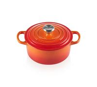 Le Creuset Signature Cast Iron 20cm Round Casserole Dish in Volcanic