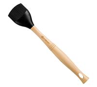 LE CREUSET Silicone Basting Brush With Wooden Handle and Removable Silicone Head, Black
