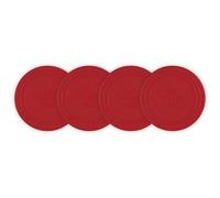 Le Creuset Silicone Coasters (est. 1925), Set of 4, Cerise