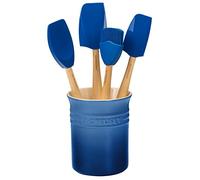 Le Creuset Utensil Set Silicone Craft Series – 5-piece with Stoneware Crock, Marseille