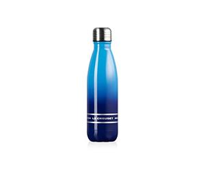 LE CREUSET SS Hydration Bottle 500ml Azure Blue -Cylinder