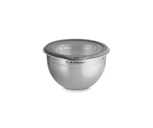 Le Creuset Stainless Steel 23cm Mixing Bowl with Glass Lid