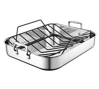 Le Creuset Stainless Steel Roasting Pan with Nonstick Rack, 16.25" x 13.25"