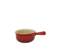 Le Creuset Stoneware 16-Ounce French Onion Soup Bowl, 16 oz, Embossed Cerise (Embossed Cerise)