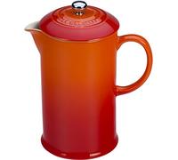 Le Creuset Stoneware 800ml French Press, Flame-(Volcanic)