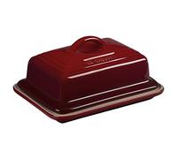 LE CREUSET Stoneware Butter Dish, 900 g, 17 x 12.5 x 9 cm, Cerise