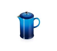 Le Creuset Stoneware Cafetière French Press with Stainless Steel Plunger, 1 Litre, Serves 3-4 Cups, Azure, 60706082200003