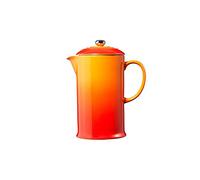 Le Creuset Stoneware Cafetière French Press with Stainless Steel Plunger, 1 Litre, Serves 3-4 Cups, Volcanic, 91028200090000
