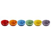 Le Creuset Rainbow Coupe Collection Set of 6 Cereal Bowls