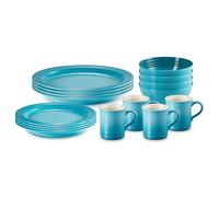 Le Creuset Stoneware Dinnerware Set, 16 pc., Caribbean