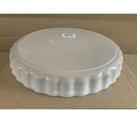 Le Creuset Stoneware Fluted Flan /Pie Baking Dish 28cm Meringue(New)