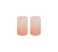 Le Creuset Stoneware Heart Shaped Salt & Pepper Shakers, 4 oz. Each, Peche