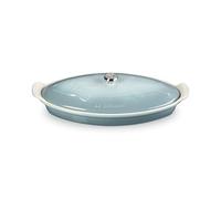 Le Creuset stoneware heritage fish baker, 1.7 qt, sea salt