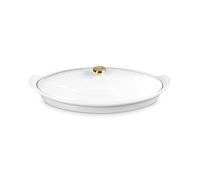 Le Creuset Stoneware Heritage Fish Baker, 1.7 qt., White
