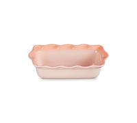 Le Creuset Stoneware Heritage Fluted Loaf Pan, 9", Peche