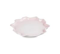 Le Creuset Stoneware Iris Cpllection Serving Platter, 14", Shell Pink