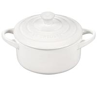 Le Creuset Stoneware Mini Round Cocotte, 14 oz, White