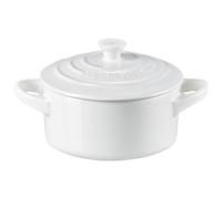 Le Creuset Stoneware Mini Round Cocotte 8 oz White