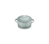 Le Creuset Stoneware Mini Round Cocotte with Lid, 8 oz., Sea Salt