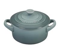 Le Creuset Stoneware Mini Round Cocotte with Lid, 8 oz., Sea Salt