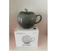 Le Creuset Stoneware Pumpkin Mug & Lid, 400ml, Thyme ( NEW)